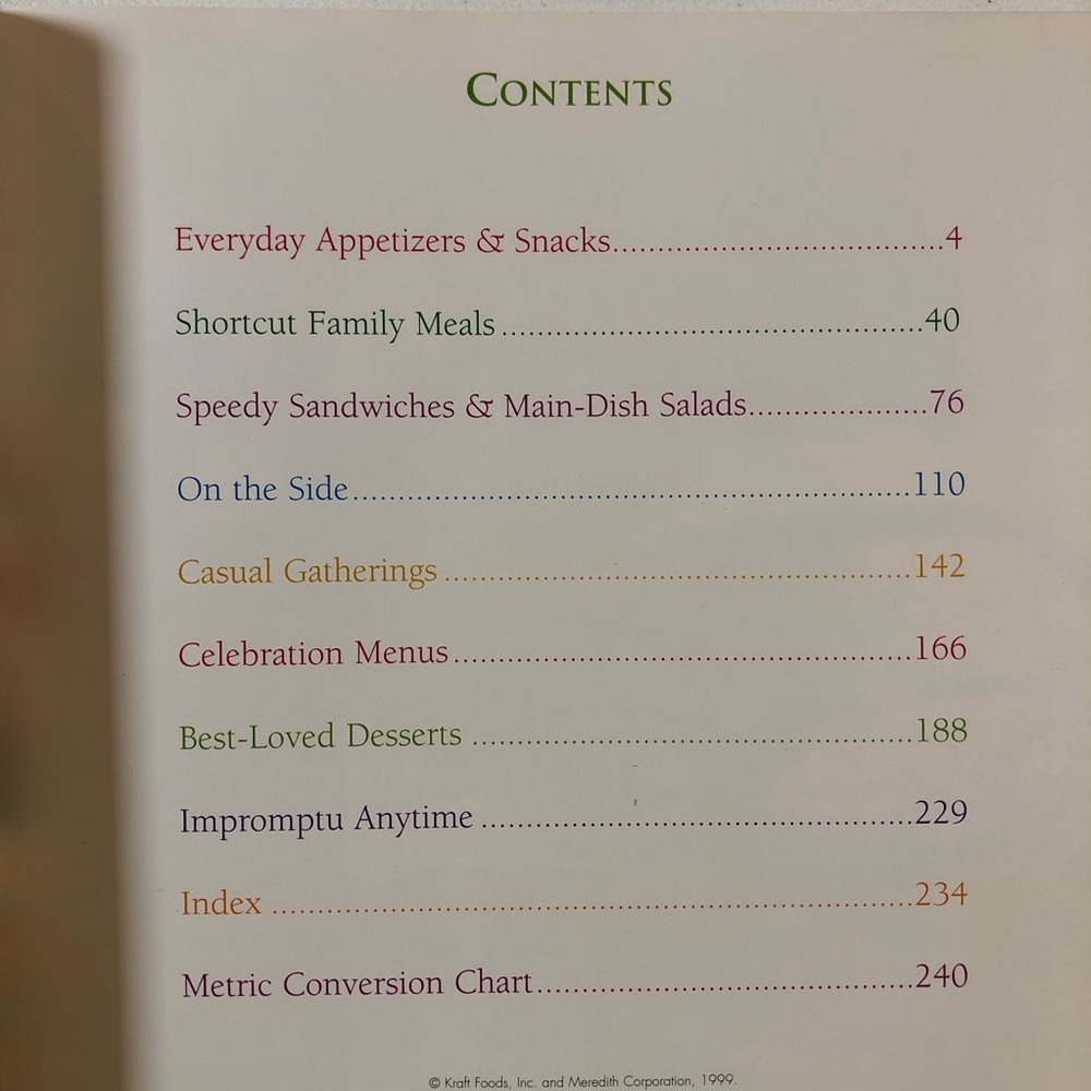 1999 Kraft MAKE IT SIMPLE Recipe Collection (Hardcover) - Picture 3 of 11